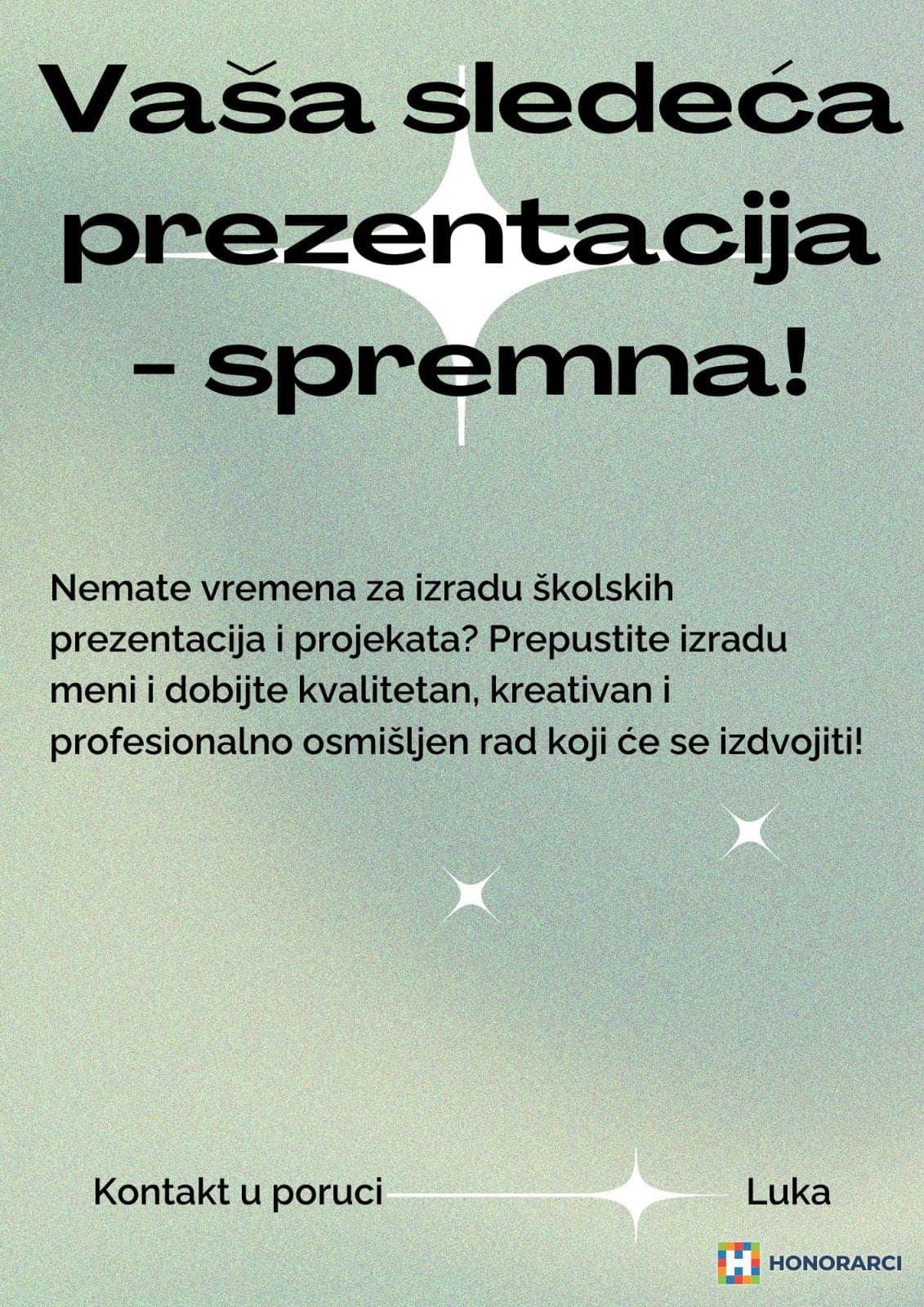 Izrada školskih prezentacija - istog dana