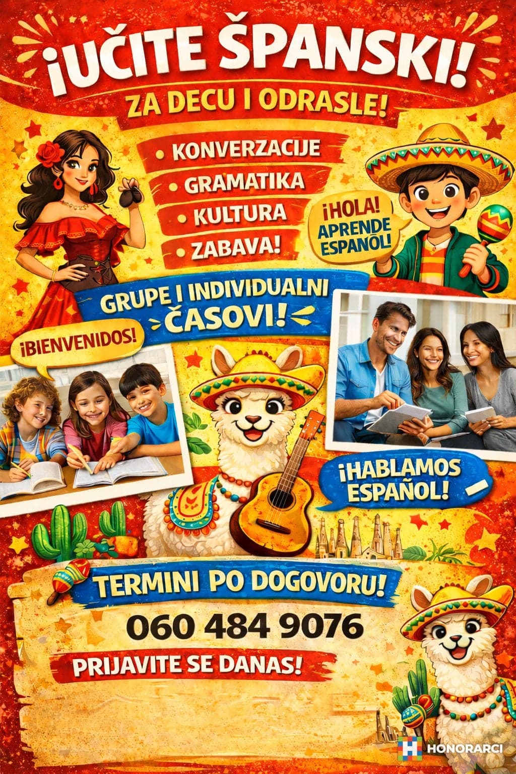 CASOVI SPANSKOG ZA SVE UZRASTE