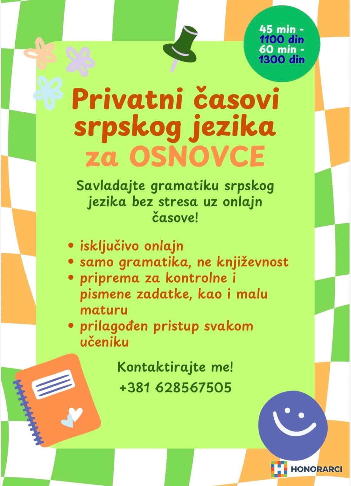 ONLINE časovi srpskog jezika za osnovnu školu (pripreme za malu maturu/pripreme za prijemni za Filološku gimnaziju)